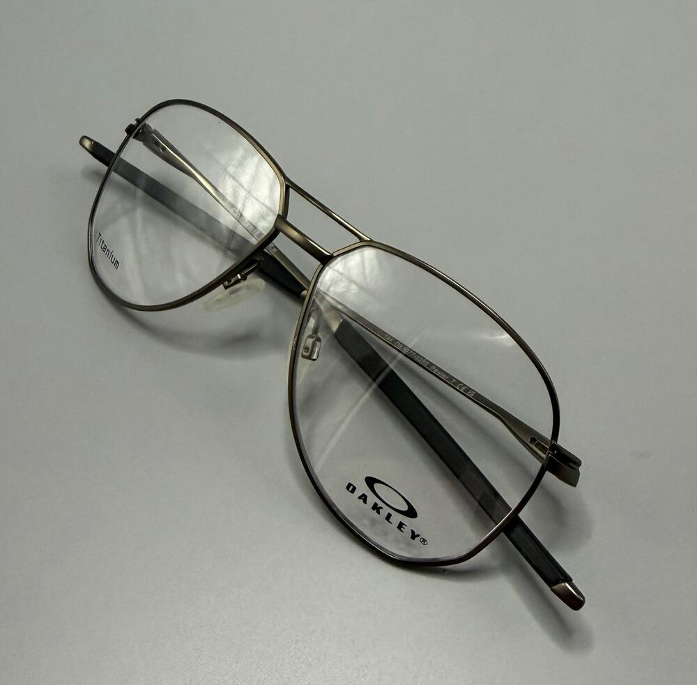 Oakley Contrail Ti Rx OX5077-0255 Pewter Titanium Eyeglasses 55-14-144